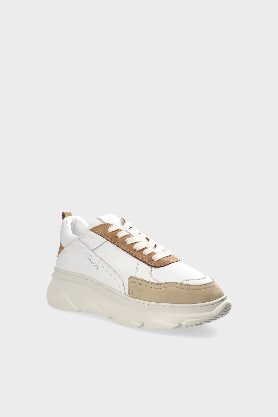 CPH40 leather mix  off white/nut