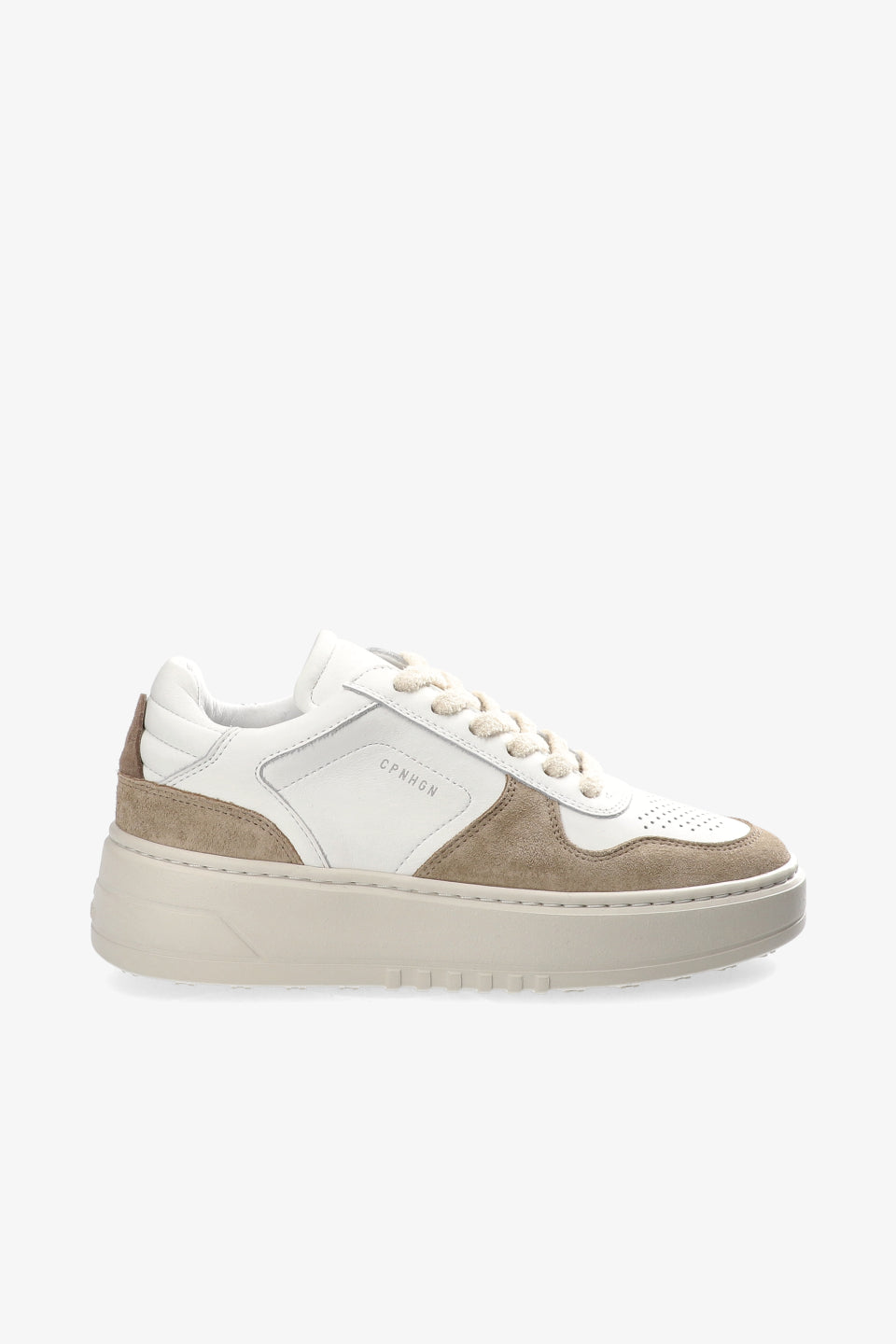 CPH75 leather mix white/nut